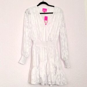 Lilly Pulitzer 💥NWT💥 Cristiana Long Sleeve Dress- White.NEW/Flattering size 6